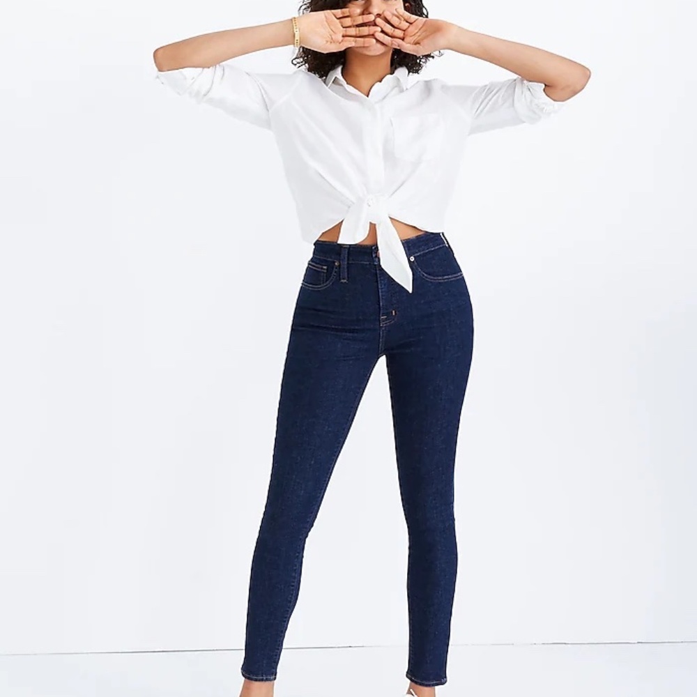 Madewell Curvy High-Rise Skinny Jeans in Lucille Wash - 33